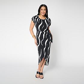 "As Is" Megan Renee Faux Wrap Dress