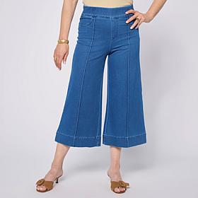 "As Is" Nina Leonard Elastic Waist Pull-On Denim Pant