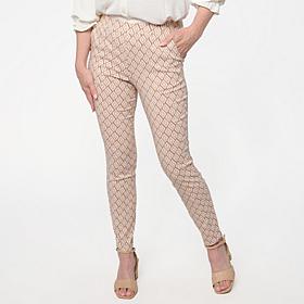 "As Is" Nina Leonard Millennium Knit Narrow Leg Pull-On Pant