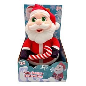 "As Is" Odyssey Toys PlayWithMePlush Silly Santa