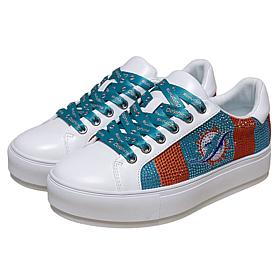 "As Is" Officially Licensed NFL Lace-Up Sparkle Sneaker by Cuce Sho...