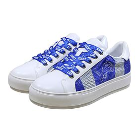 "As Is" Officially Licensed NFL Lace-Up Sparkle Sneaker by Cuce Sho...