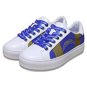 "As Is" Officially Licensed NFL Lace-Up Sparkle Sneaker by Cuce Sho...