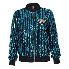 "As Is" Officially Licensed NFL Women's Sequin Jacket by Cuce - Jag...