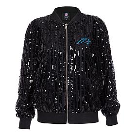 "As Is" Officially Licensed NFL Women's Sequin Jacket by Cuce - Pan...