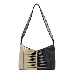 "As Is" Patricia Nash Milo Twisted Braid Leather Shoulder Bag