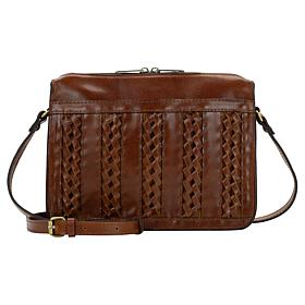 "As Is" Patricia Nash Nazaire Leather Top Zipper Crossbody