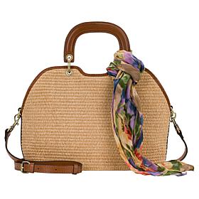 "As Is" Patricia Nash Ophelie Satchel with Scarf