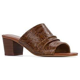 "As Is" Patricia Nash Poema Leather Heel Sandal