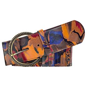 "As Is" Patricia Nash Resena Leather Stretch Belt