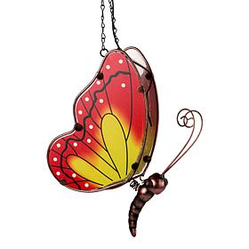 "As Is" Plow and Hearth Solar Hanging Butterfly Garden Decor