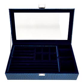 "As Is" Prestige™ Anti-Tarnish Croco-Embossed "Everything-in-1" Jew...