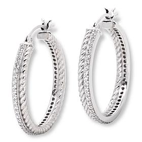 "As Is" Radiance by Absolute™ x Katharine McPhee 2-Row Pavé Earrings