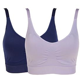 "As Is" Rhonda Shear 2-pack Lace Back Ahh Bra