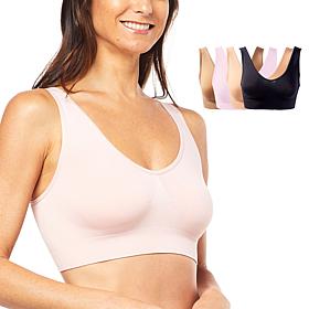 "As Is" Rhonda Shear 4-pack Seamless Ahh Bra