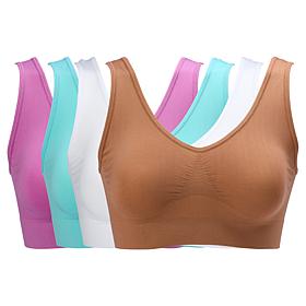 "As Is" Rhonda Shear 4-pack Seamless Original Ahh Bra