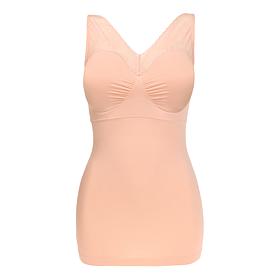 "As Is" Rhonda Shear "Ahh" Seamless Tank with Lace Inset and Remova...