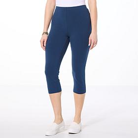 "As Is" Rhonda Shear Flat Front Mid-Calf Legging
