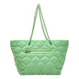 "As Is" Samantha Brown Quilted Tote Handbag