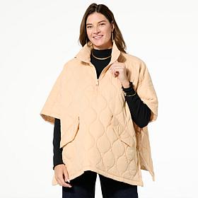 "As Is" Samantha Brown To-Go 2-in-1 Travel Poncho with Pouch