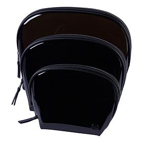 "As Is" Samantha Brown To-Go 3-pack Clear Cosmetic Organizer Set