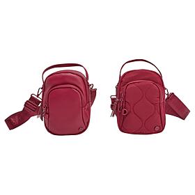 "As Is" Samantha Brown To-Go Anti-Theft 2-Piece Mini Crossbody Set