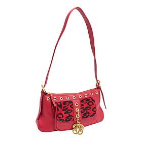 "As Is" Sharif Legacy 100% Leather Handbag with Hair Calf Flap