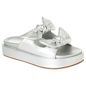 "As Is" SHUSHOP KIKI Bow Flatform Slide Sandal