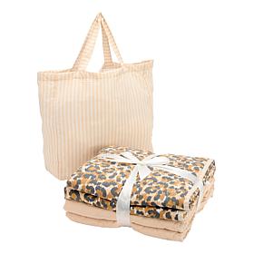 "As Is" South Street Loft Reversible Quilted Throw Set of 2 with To...