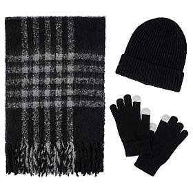 "As Is" Sporto® 3-piece Hat, Scarf & Glove Gift Set