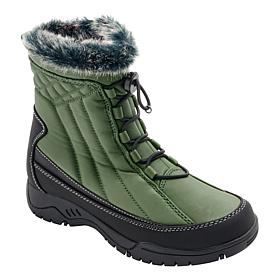 "As Is" Sporto® Terry Lace-Up Water-Repellent Winter Boot