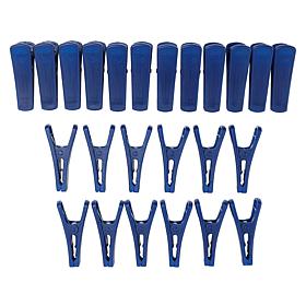 "As Is" The JOY Hangers 24-pack Slimline Hanger Clips for Pants, Sk...