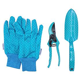 "As Is" Tower Hill by Christie Brinkley 3pc Garden Set- Gloves, She...