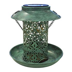 "As Is" Tower Hill by Christie Brinkley Solar Light Bird Feeder