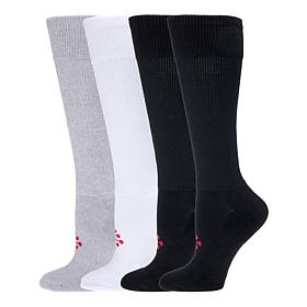 "As Is" TRUEENERGY Wide Over The Calf Socks - 4-pack