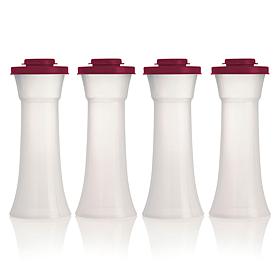 "As Is" Tupperware 4-piece Hourglass Seasoning Shaker Set