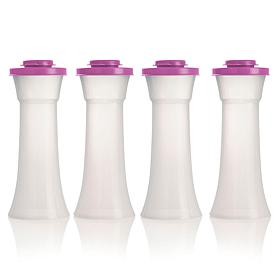"As Is" Tupperware 4-piece Hourglass Seasoning Shaker Set