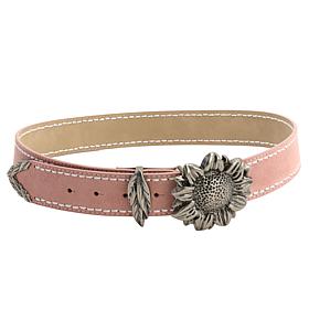 "As Is" TWRHLL by Christie Brinkley Adjustable Sunflower Belt