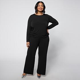 "As Is" Vivica A. Fox Collection 2-Piece Palazzo Pant Set