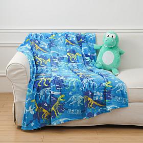 "As Is" Warm & Cozy Huggable Friend & 60" x 50" Plush Knit Throw