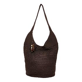 "As Is" Wildflower Performance Crochet Bucket Boho Hobo Handbag
