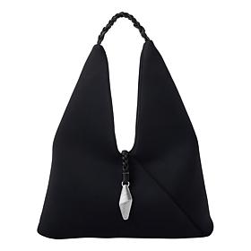 "As Is" WynneCollection Braided Top Handle Hobo Bag