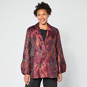 "As Is" WynneCollection Fall Jacquard Topper