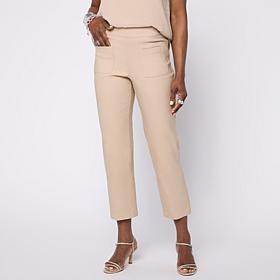 "As Is" WynneCollection Flatterfit Patch Pocket Cropped Pant