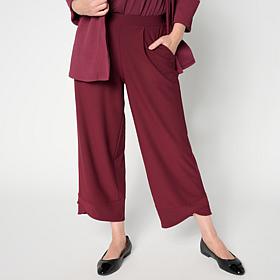As Is WynneCollection Luxe Crepe Pull-On Pant