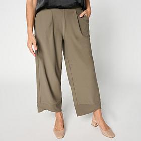 As Is WynneCollection Luxe Crepe Pull-On Pant
