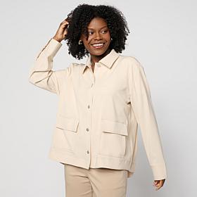 "As Is" WynneCollection Swing Style Shirt Jacket 