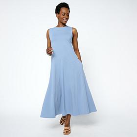 "As Is" WynneLayers Cotton Spandex Jersey Midi Tank Dress