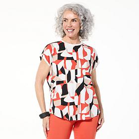 "As Is" WynneLayers Dolman-Sleeve Collage Print Tee