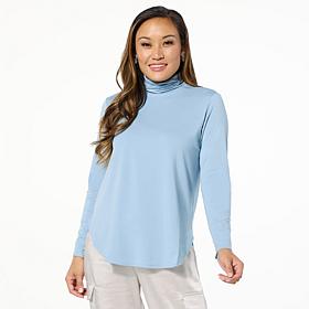 "As Is" WynneLayers Jersey Knit Long-Sleeve Turtleneck Tee